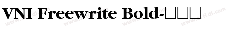 VNI Freewrite Bold字体转换